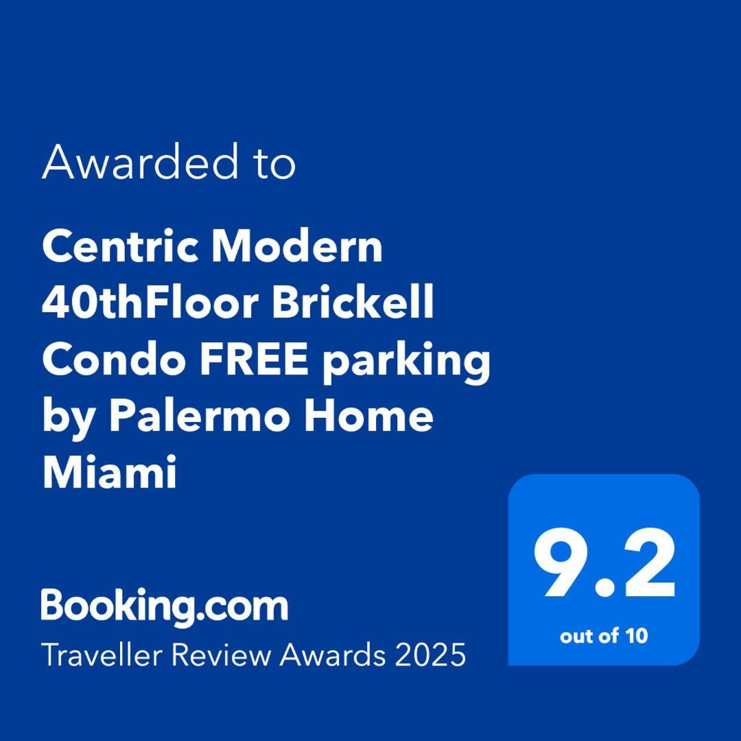 Centric Modern 40thfloor Brickell Free Parking By Palermo Appartement *